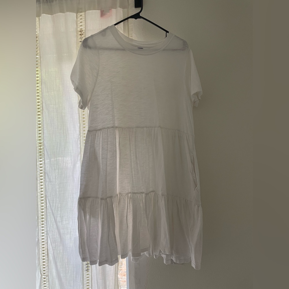 Old Navy White Babydoll Dress